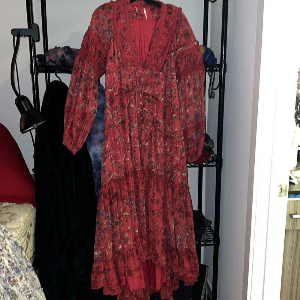 NWOT Free People Cassis printed chiffon dress - 2 colors available